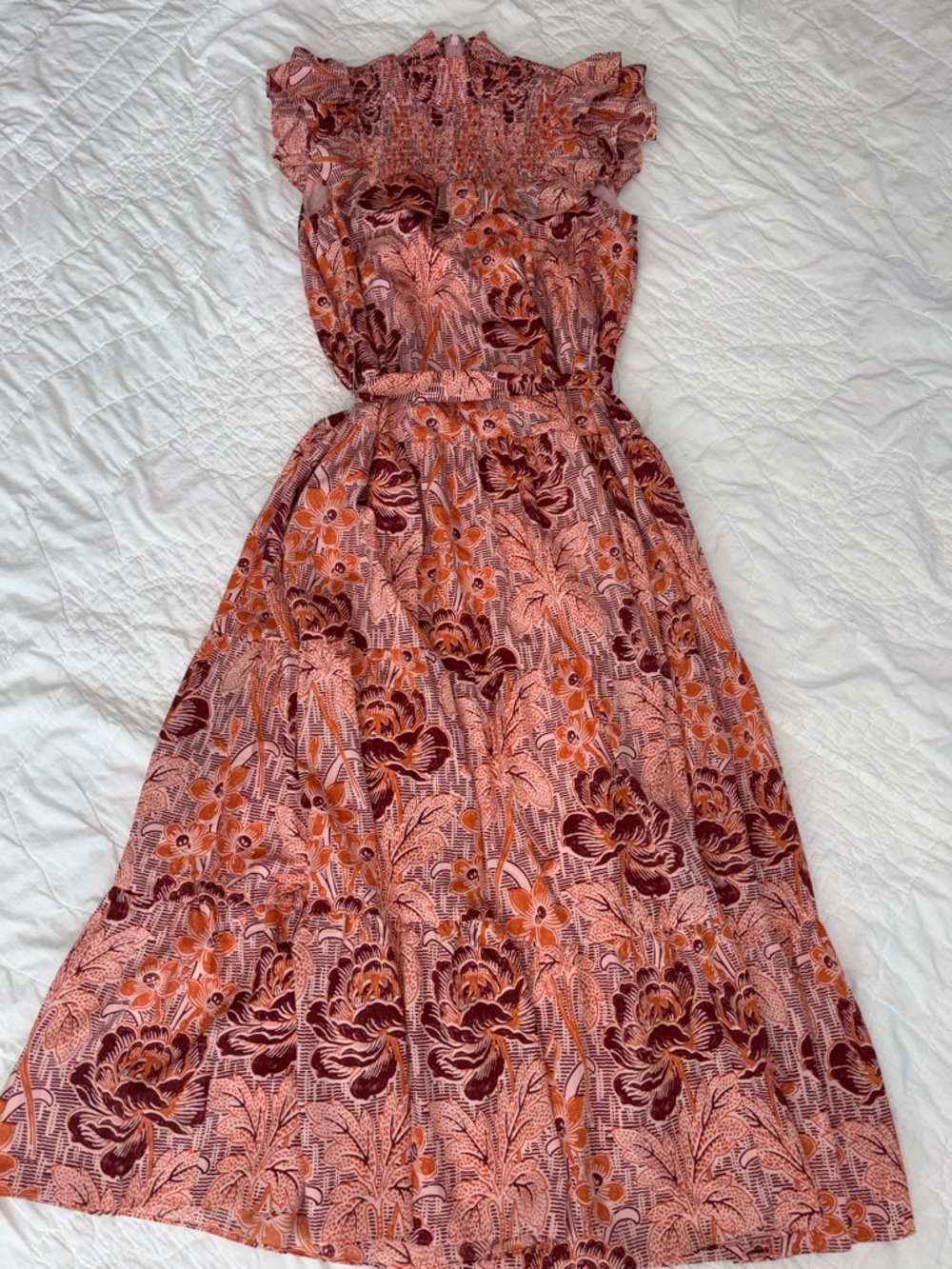 Lively Floral Modest Maxi Dress